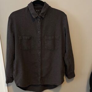 Madewell Dark Gray Casual Button-Down Shirt